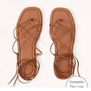 Abercrombie and fitch strappy flat sandals